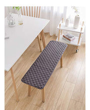 Cuscino lungo per panca,cuscino per panca da giardino,2 o 3 posti,materasso di ricambio per interni ed esterni,Interno All'aperto Lungo Cuscino Pastiglie Rettangolari Cuscino-Grigio scuro 150×40cm(59×