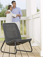 Keter Lounge Rio Patio Set, Set Arredo da Esterno con 2 Sedie e Tavolino, Grafite
