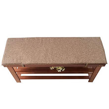 DDLIUKANG Cuscino per Panca Lunga e Confortevole,con Lacci di Fissaggio,Morbido Cuscino Rettangolare per INT-Vino Rosso 87×28×2cm(34×11×0.8in)