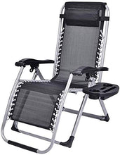 Heavy Duty Zero Gravity sedia reclinabile ufficio patio esterno pieghevole portatile con gamba quadrata e supporto tazza