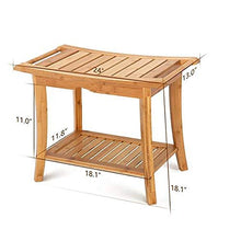 Diaod Bagno Multifunzione Shelf banco di bambù Doccia Panchina Bagno Vasca Idromassaggio Stoccaggio Sgabello