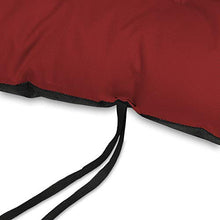 SuperKissen24. Cuscino Lungo per Panchina da Giardino 100x50 cm con Schienale 100x60 cm Resistente e Comodo per Panca da Esterno ed Interno - Rosso Scuro