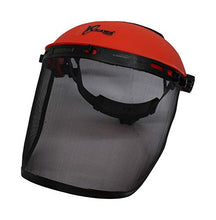 Kawapower KW391 - Schermo Protettivo per Il Viso, con Rete, Rosso