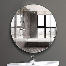 BATH Specchio da Bagno Rotondo - Specchio da Parete Senza Cornice - Specchio cosmetico per Trucco, 50 cm / 60 cm / 70 cm / 80 cm / 90 cm