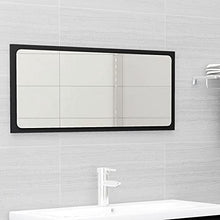 vidaXL Set Mobili da Bagno 2 pz Nero in Legno Multistrato