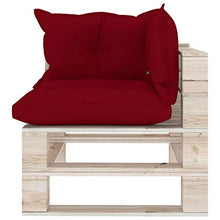 vidaXL Divano Angolare da Giardino in Pallet con Cuscini Legno di Pino