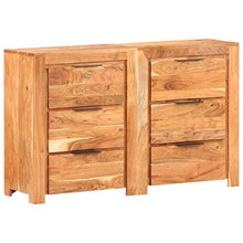 SKM Cassettiera 118x33x75 cm in Legno Massello di Mango (56.2kg)