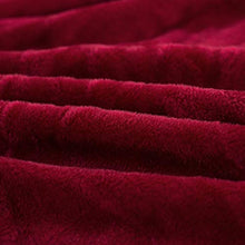 PETCUTE Copridivano Elasticizzato 3 posti Fodere per Divano in Velluto Copridivano Spesso Copri Divano Vino Rosso