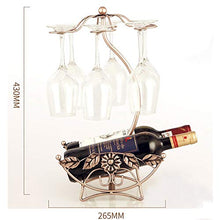LCSD Scaffale per Vino Iron Sun Flower Red Wine Doppio Bottiglia/Coppa Staffa Stabile Stabile Wine Cabinet Galvanotecnica Decorazione Decorazione di Moda