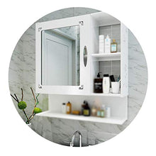 Zzmop Mobile da Bagno a Parete,Organizer Multiuso per Medicinali con Porta a Specchio Singolo,Salvaspazio,per Bagno da Cucina.
