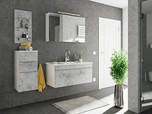 Set di mobili da bagno SANTINI 100 (4 pezzi) grigio cemento