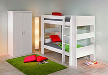 Inter Link Letto Castello in Pino Massiccio Verniciato, Bianco
