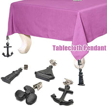 LKR - Tovaglia con pesi, 4 pezzi, in ferro, per interni, esterni, casa, cucina, matrimoni, feste, picnic