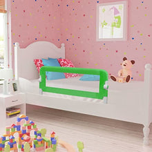vidaXL Barriera di Sicurezza Letto Bambino 102x42 cm Verde Protezione Sponda