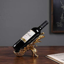 YOLANDE Retro Resina Portabottiglie creatività Vino d'oro Ala Scaffale Portabottiglie Vino Ideale Porta Vino per Sala da Pranzo, Camera da Letto E Cucina