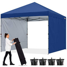 ABCCANOPY Gazebo pop-up 2 x 2 m con due pareti del sole completamente impermeabile commerciale rifugio istantaneo, borsa con ruote, 4 pali