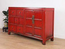 Yajutang Cassettiera antica credenza 2 ante 5 cassetti