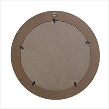 KANJJ-YU Specchio da bagno 400 x 400 mm per bagno, cornice in legno grande per specchio da trucco