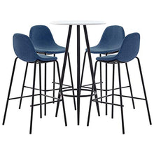 SKM Set da Bar 5 pz in Tessuto Blu D