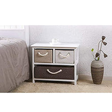Comodino LHY- Comodino in legno massello e comodino, resistente e durevole, adatto per camera da letto, soggiorno, ecc., Legno, 50×30×42cm