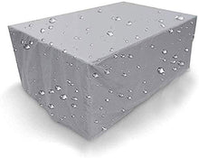HUACHENG Copridivano Nero per Esterni Mobili da Giardino per Patio Coprisedili Impermeabili Coprisedili per sedie da Neve per Divano Copridivano Antipolvere-Argento, 250X250X90cm