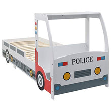 FAMIROSA Letto Bimbo Auto della Polizia con Materasso Memory 90x200 cm-8783