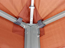 Quick-Star - Tetto di Ricambio per Gazebo, 3 x 3 m, Colore: Arancia rossa