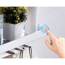 Porta asciugamani da bagno Mensola da parete a doppio strato pieghevole con gancio portasciugamani da 40 cm kyman
