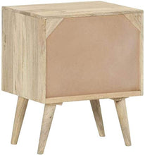 Comodino Letto gabinetto Comodino 40x35x50 Cm Solido Mango Legno Hyococ