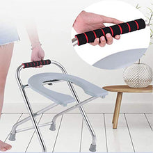YHNMK Comodino Pieghevole Sedile WC Portatile Sedia vasino Portatile Comoda Sedia da Toilette per Anziani