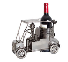 BRUBAKER Portabottiglie da vino regalo - golfista, carrello di golf