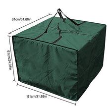 ASSR - Cuscino per sedia da esterno, 81 x 81 x 61 cm, impermeabile, colore: nero