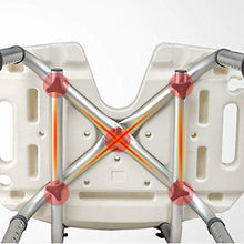 JTKDL Sedia Sedile Doccia Sgabello Doccia Sedia Vasca Altezza Regolabile con Schienale E Braccioli,48x41x54cm