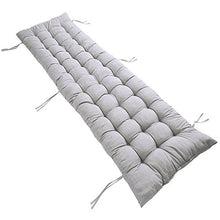 Cuscino Poltrona Sdraio Relax Cuscino Imbottito per Sedia a Sdraio Cuscino Panca 153x53x7cm (Grigio)