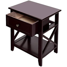 Giantex Comodino Fine Comodino immagazzinaggio del cassetto Room Decor ripiano più Basso Mobili for la casa di immagazzinaggio Governo di Legno