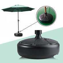 Supporto per ombrellone rotondo in plastica per giardino, terrazza e balcone.