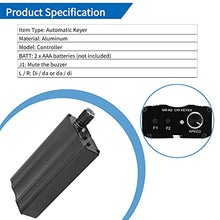 Yunseity Tastierino Automatico in Alluminio per Amplificatore radioamatoriale Potenziometro Controller Scheda MX ‑ K2, Nero