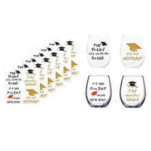 JUSTDOLIFE JUSTDOLIFE 12 Sheets Glass Cup Sticker Decorative DIY Assorted Cup Sticker for Graduation