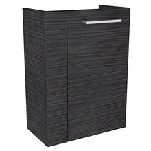 Fackelmann - Set di mobili da Bagno a LED per Ospiti Scuri, con lavandino e Specchio, 45 cm, 4 Pezzi