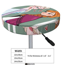 Aisha - Coprisgabello rotondo per sedia da bar, lavabile, elastico, per sgabello rotondo da 30,5 cm