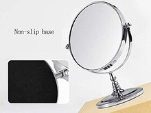 Specchio per il Trucco ingrandito, Bagno dell'ingrandimento Rotondo a Doppia Faccia (Size : 7 Inches)