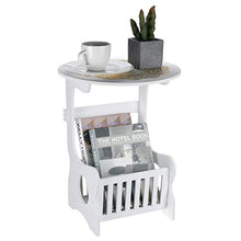 Comodini da comodino con cestino rotondo per computer portatile, comodino, divano letto, libreria, scaffale per casa, ufficio, comodino