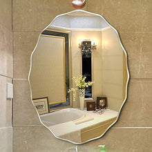 Specchio da Bagno Sagomato Specchio Senza Cornice Immagine Durevole Realistico Specchio a Parete antideflagrante Adatto per Soggiorno/Bagno Spessore 0,5 cm