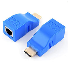 ASFD Extender Compatibile con HDMI 1080P Rj45 Port LAN Network Extension Fino a 30M 1080P Blue