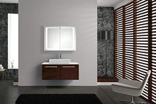 Eurosan L60 - Armadietto con Specchio a 2 Ante, con Illuminazione Frontale a LED, Larghezza 60 cm, Colore: Bianco