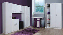 Habitdesign Armadio Multiuso Basso, 2 Ante, Rifinito in Colore Bianco, Misure: 59 cm (Larghezza) x 80 cm (Altezza) x 37 cm (profondità)