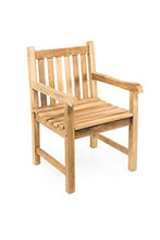 RSPL Panchina in Vero Teak Naturale Lunghezza - arredo Giardino Stile Inglese coloniale