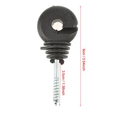 50 pz. Isolatori per anelli a vite, isolanti per recinti elettrici Accessori per legno nero