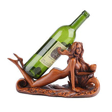 NoBrand - Portabottiglie di vino, a forma di ragazza, in resina