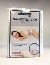Casa Tessile, Coprimaterasso Sanity spugna con angoli Maxi, 1 piazza e mezza 135x200+25 cm